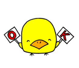it cute chick sticker #10761520