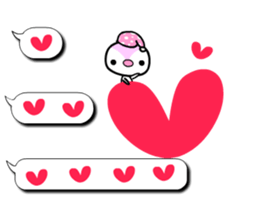 I love Q bear 3 sticker #10763246