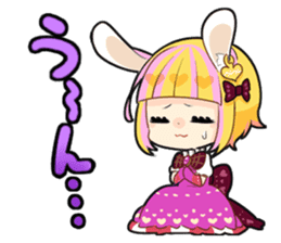 Fairy tale rabbit sister sticker #10763545