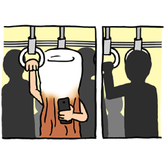 Rintarou in a tubular fish meat 2