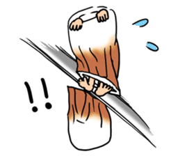 Rintarou in a tubular fish meat 2 sticker #10763675