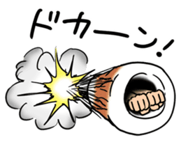 Rintarou in a tubular fish meat 2 sticker #10763679