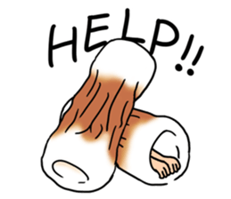 Rintarou in a tubular fish meat 2 sticker #10763693