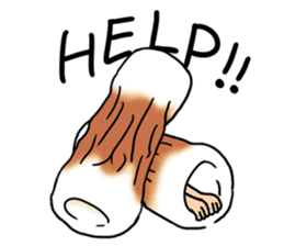 Rintarou in a tubular fish meat 2 sticker #10763693