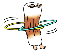 Rintarou in a tubular fish meat 2 sticker #10763694