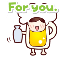 Mr. Love Beer English ver. sticker #10764709