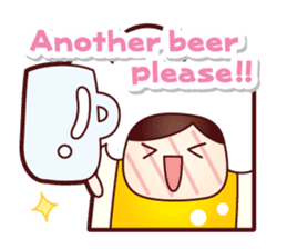 Mr. Love Beer English ver. sticker #10764715