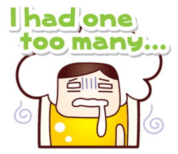 Mr. Love Beer English ver. sticker #10764734