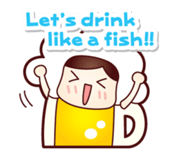 Mr. Love Beer English ver. sticker #10764738