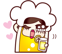 Mr. Love Beer English ver. sticker #10764743