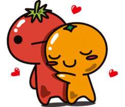 Tomato and Orange sticker #10764790