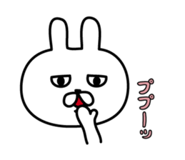 Charming eyes rabbit sticker #10765028