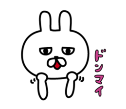 Charming eyes rabbit sticker #10765033