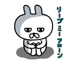 Charming eyes rabbit sticker #10765041