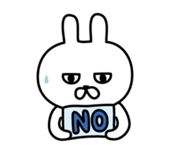 Charming eyes rabbit sticker #10765043