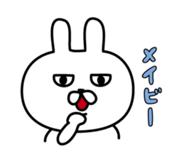 Charming eyes rabbit sticker #10765047