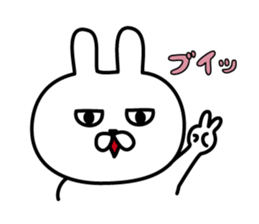 Charming eyes rabbit sticker #10765049