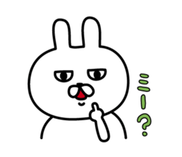 Charming eyes rabbit sticker #10765051