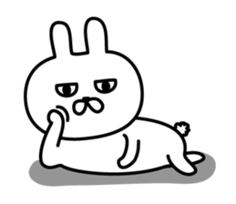 Charming eyes rabbit sticker #10765054