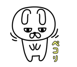 Charming eyes rabbit sticker #10765056