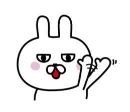 Charming eyes rabbit sticker #10765059