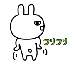 Charming eyes rabbit sticker #10765060