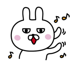 Charming eyes rabbit sticker #10765061