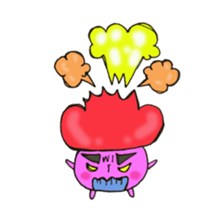 Child mushroom of the mountain sticker #10765316