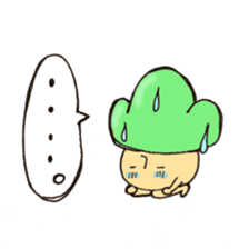 Child mushroom of the mountain sticker #10765319