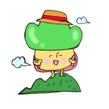 Child mushroom of the mountain sticker #10765323