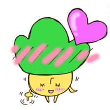 Child mushroom of the mountain sticker #10765324