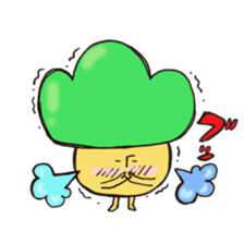 Child mushroom of the mountain sticker #10765328