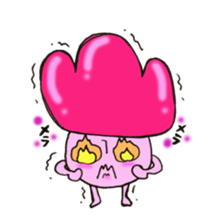 Child mushroom of the mountain sticker #10765333