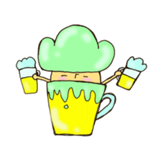 Child mushroom of the mountain sticker #10765336