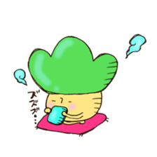 Child mushroom of the mountain sticker #10765337