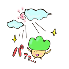 Child mushroom of the mountain sticker #10765340