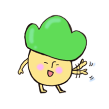 Child mushroom of the mountain sticker #10765349