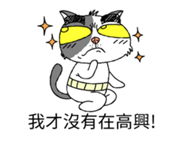 grumpy face cat ojisan sticker #10765502