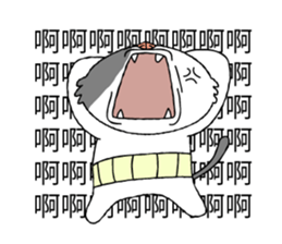 grumpy face cat ojisan sticker #10765509