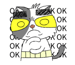 grumpy face cat ojisan sticker #10765510