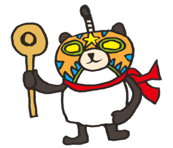 Masked Panda Samurai (Kansai dialect) sticker #10766721