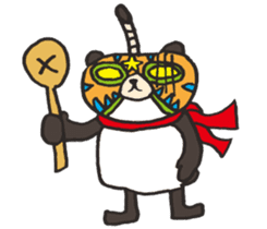 Masked Panda Samurai (Kansai dialect) sticker #10766722