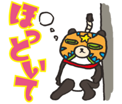 Masked Panda Samurai (Kansai dialect) sticker #10766731