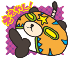 Masked Panda Samurai (Kansai dialect) sticker #10766734