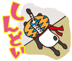 Masked Panda Samurai (Kansai dialect) sticker #10766740
