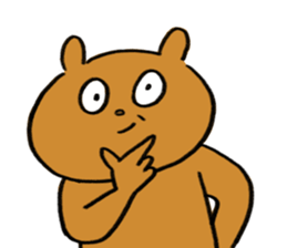 Bear and roommate sticker #10767312