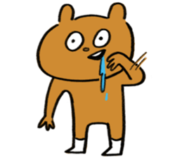 Bear and roommate sticker #10767326