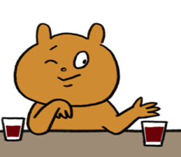 Bear and roommate sticker #10767335