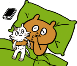 Bear and roommate sticker #10767344