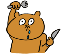 Bear and roommate sticker #10767348